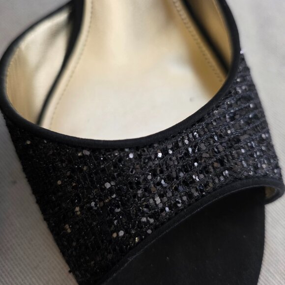 Nina Black Glitter SHoes size 9.5 - Picture 6 of 7